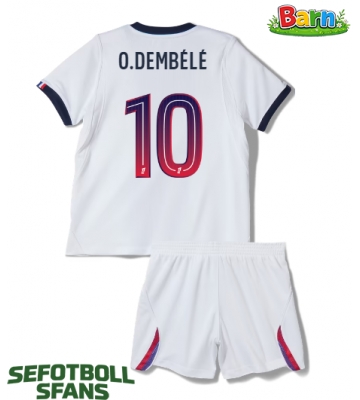 Paris Saint-Germain Ousmane Dembele #10 Bortaställ Barn 2026-27 Kortärmad (+ Korta byxor)